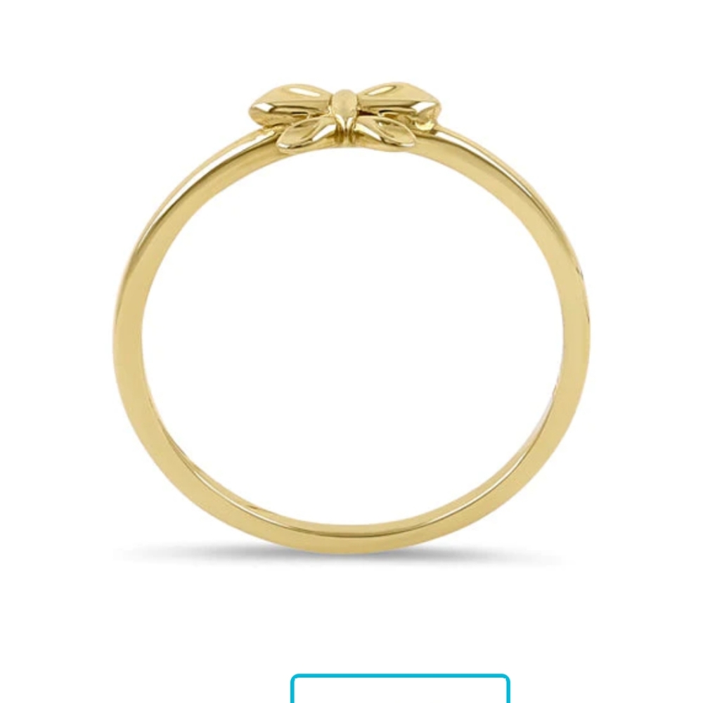 14 KT bow ring